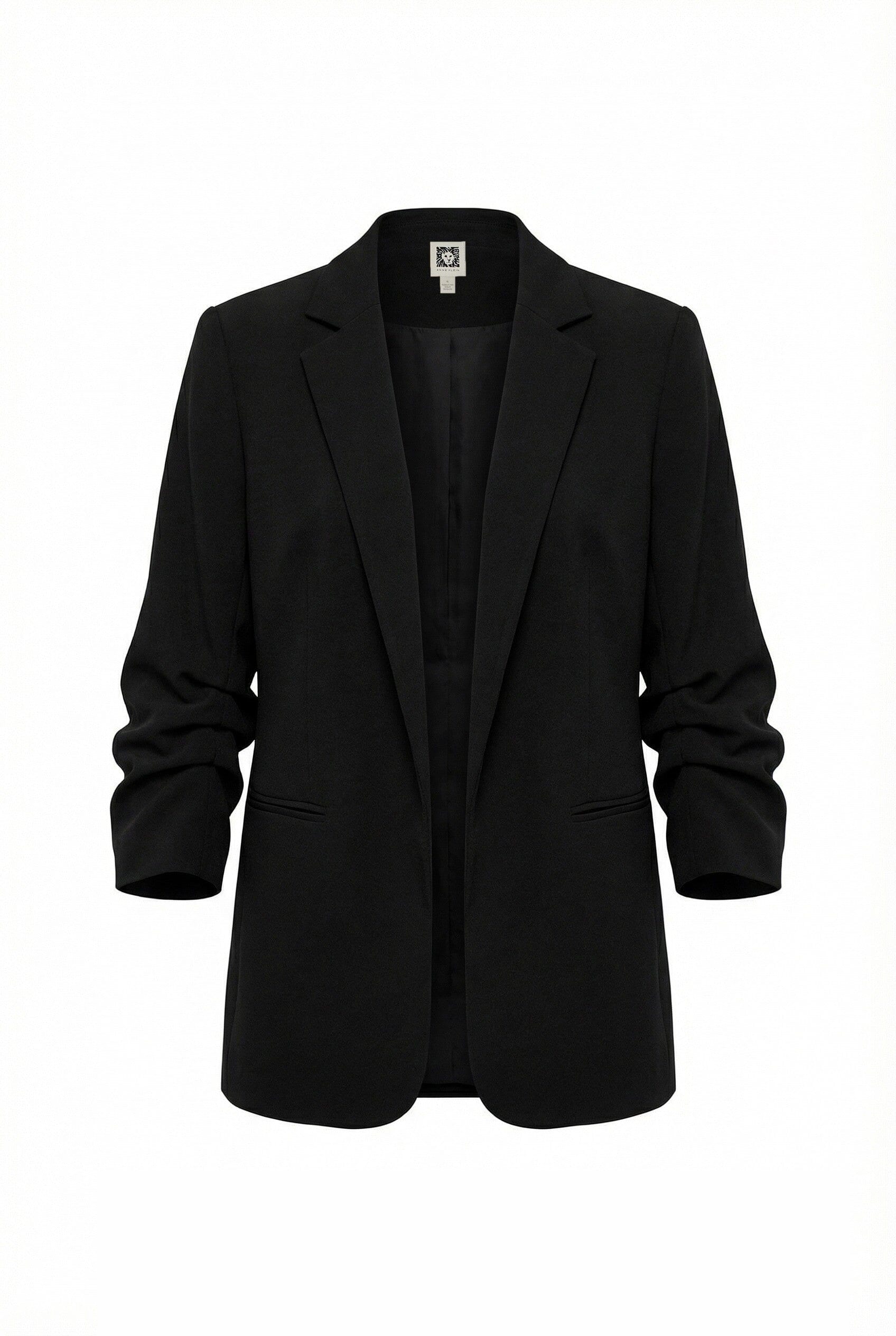 Anne Klein Scrunch Sleeve Open Front Blazer