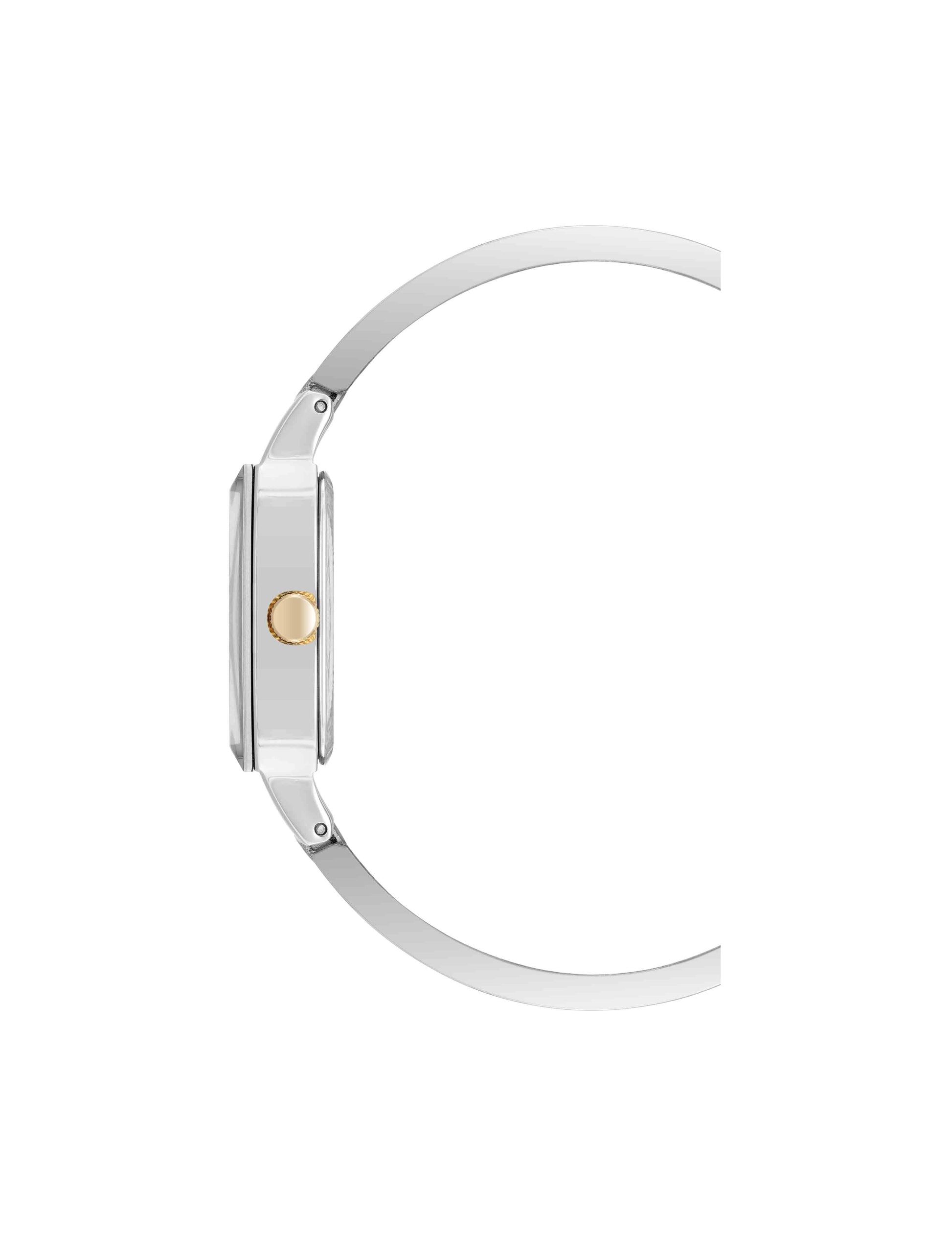 Anne Klein Cushion Case Bangle Watch with Diamond Accent