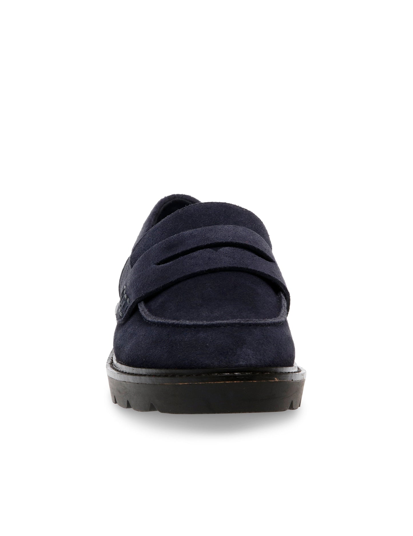 Anne Klein Emmylou Suede Loafer in Navy