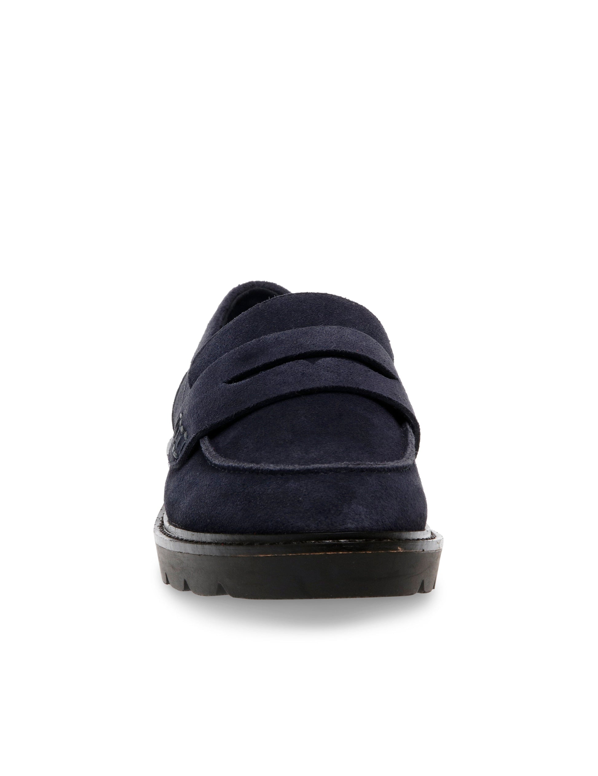 Anne Klein Emmylou Suede Loafer in Navy
