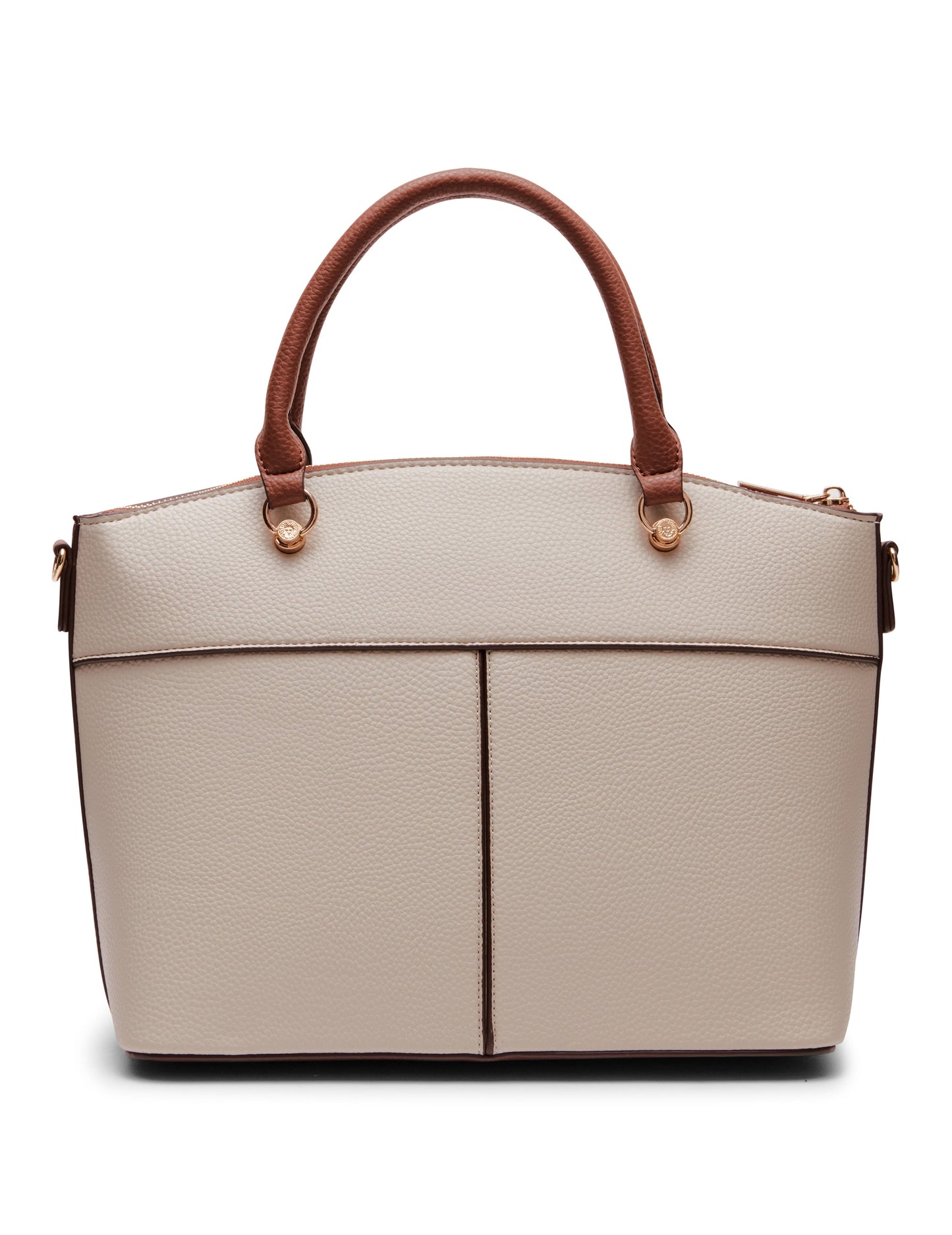 Anne Klein Dome Satchel Handbag with Crossbody Strap
