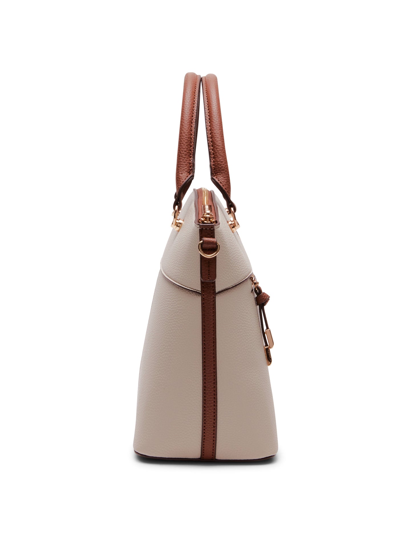 Anne Klein Dome Satchel Handbag with Crossbody Strap