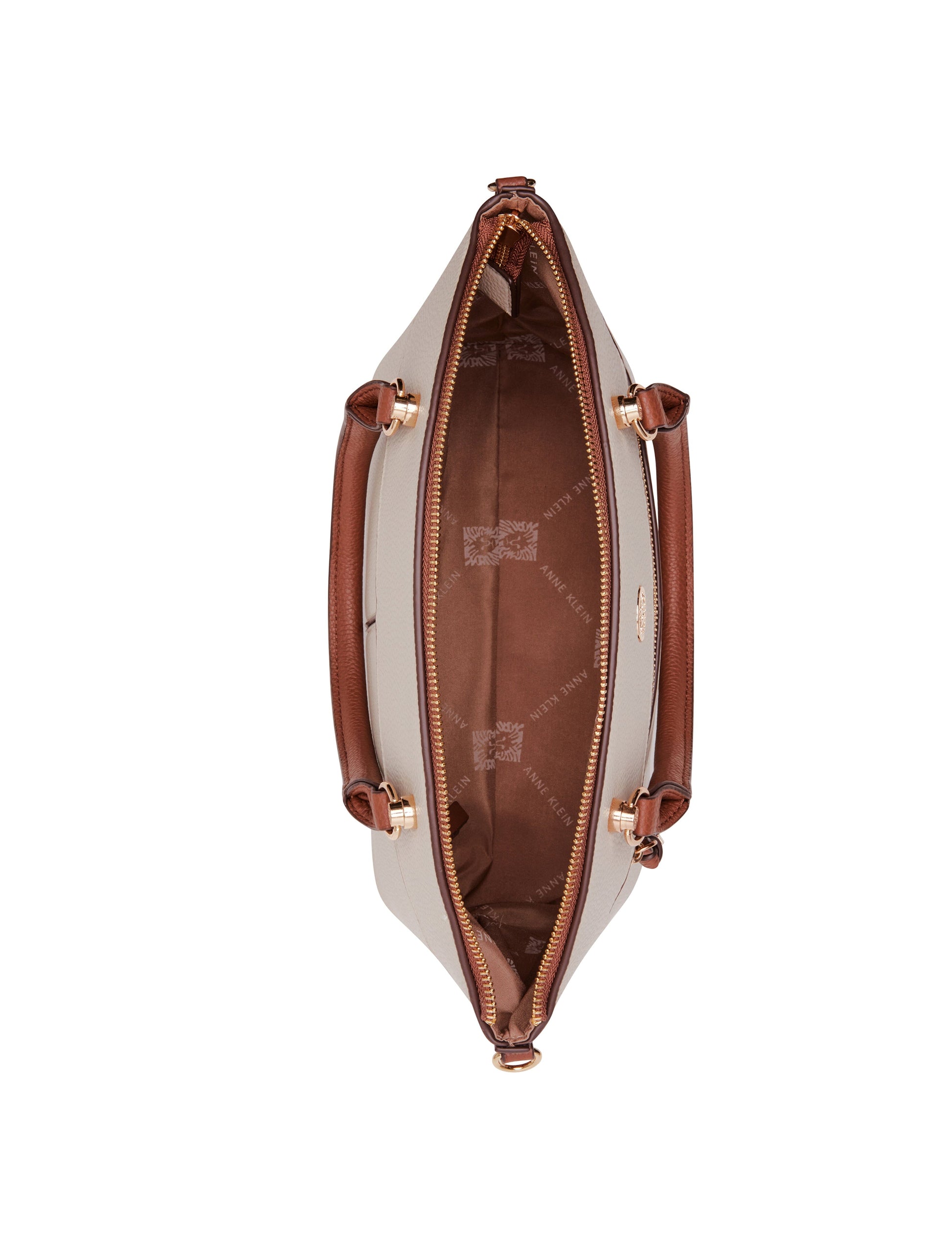 Anne Klein Dome Satchel Handbag with Crossbody Strap