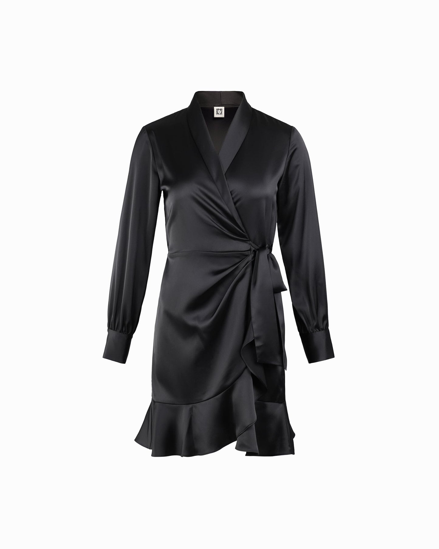 Anne Klein Shawl Collar Faux Wrap Dress