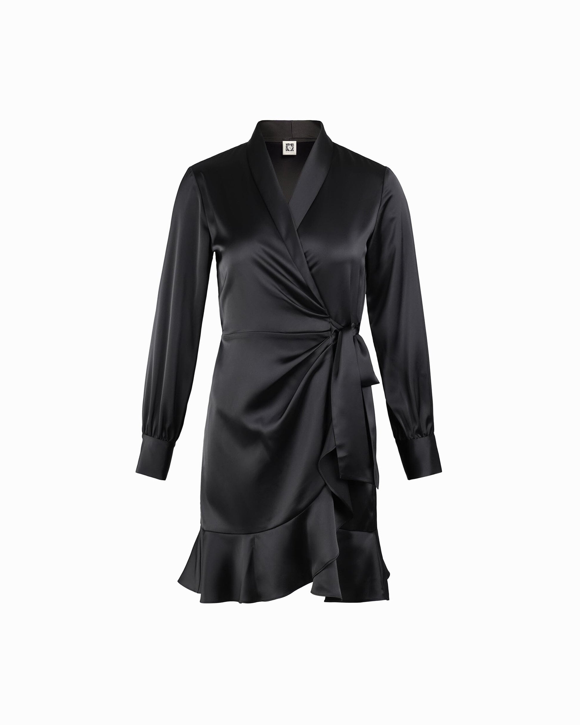 Anne Klein Shawl Collar Faux Wrap Dress