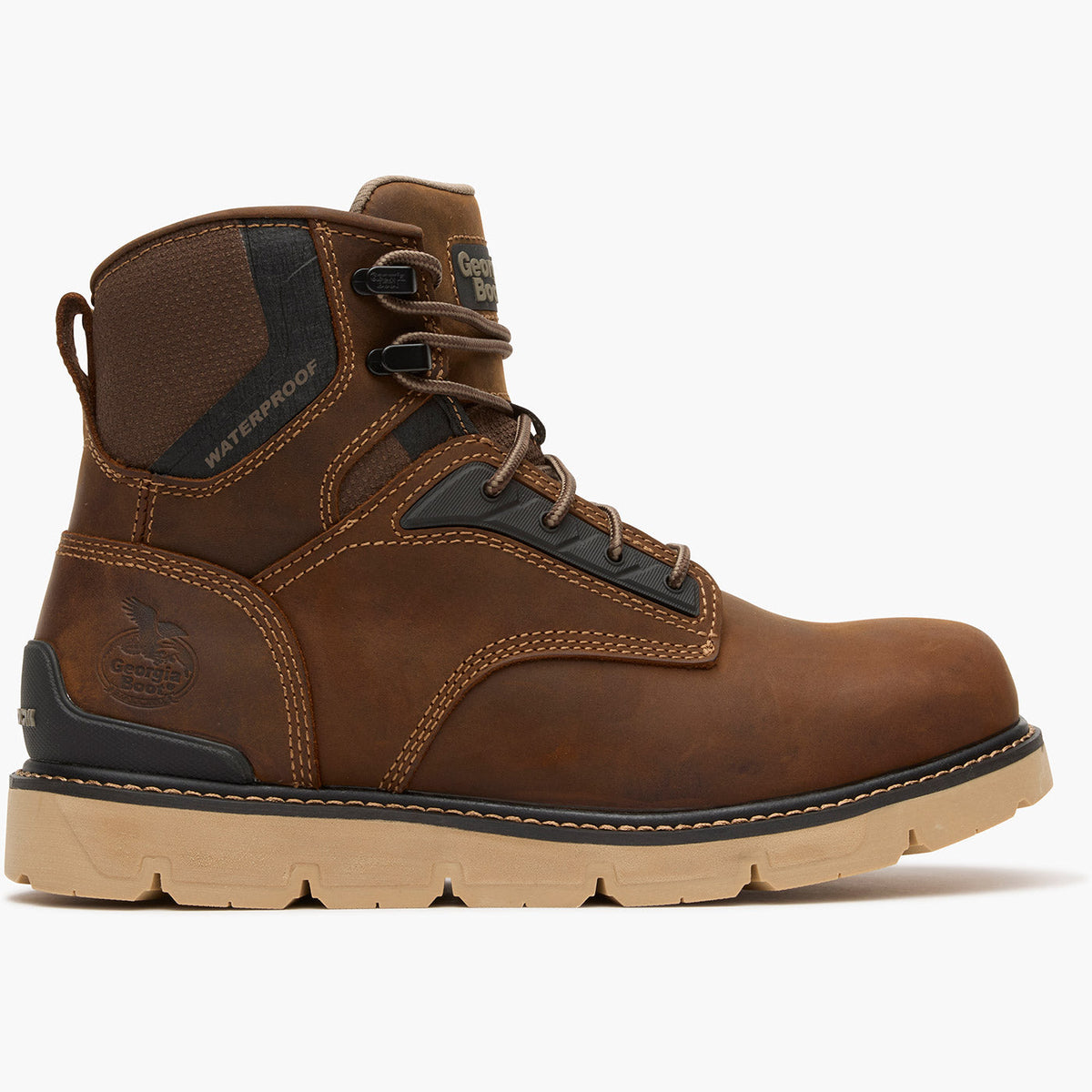 Men Georgia Boot Carbon Flex Wedge 6" Carbon Toe Work Boot