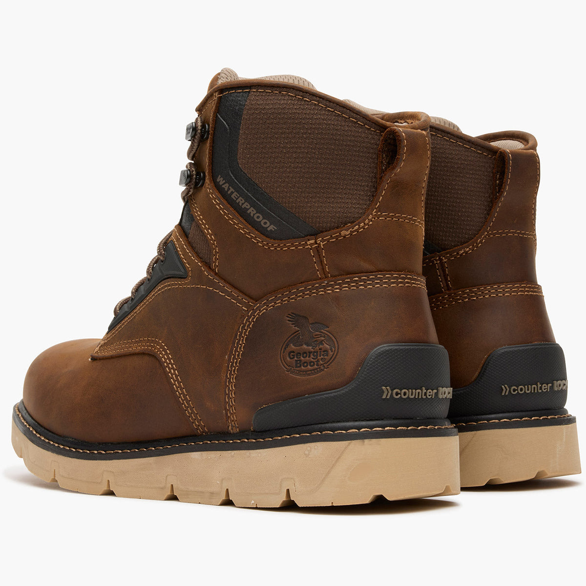 Men Georgia Boot Carbon Flex Wedge 6" Carbon Toe Work Boot