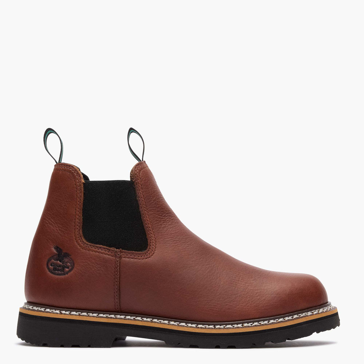 Men Georgia Boot Men's Burnt Brown Romeo Work Boot