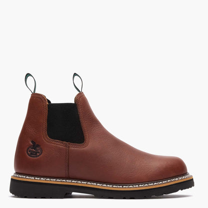 Men Georgia Boot Men's Burnt Brown Romeo Work Boot