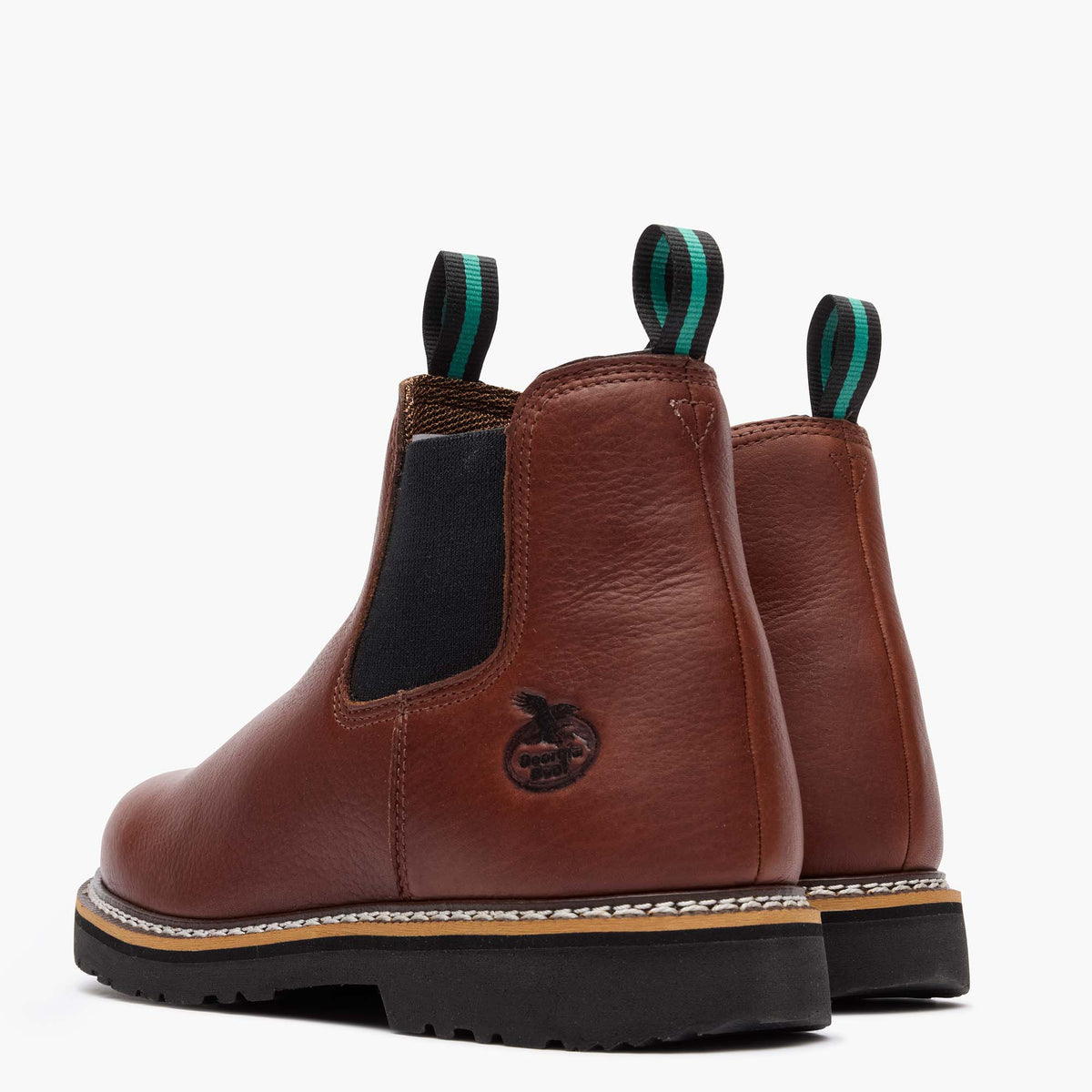 Men Georgia Boot Men's Burnt Brown Romeo Work Boot