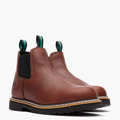 Men Georgia Boot Men's Burnt Brown Romeo Work Boot