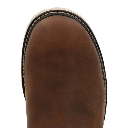 Men Georgia Boot Carbon Flex Wedge 11" Pull On Waterproof Carbon Toe Work
