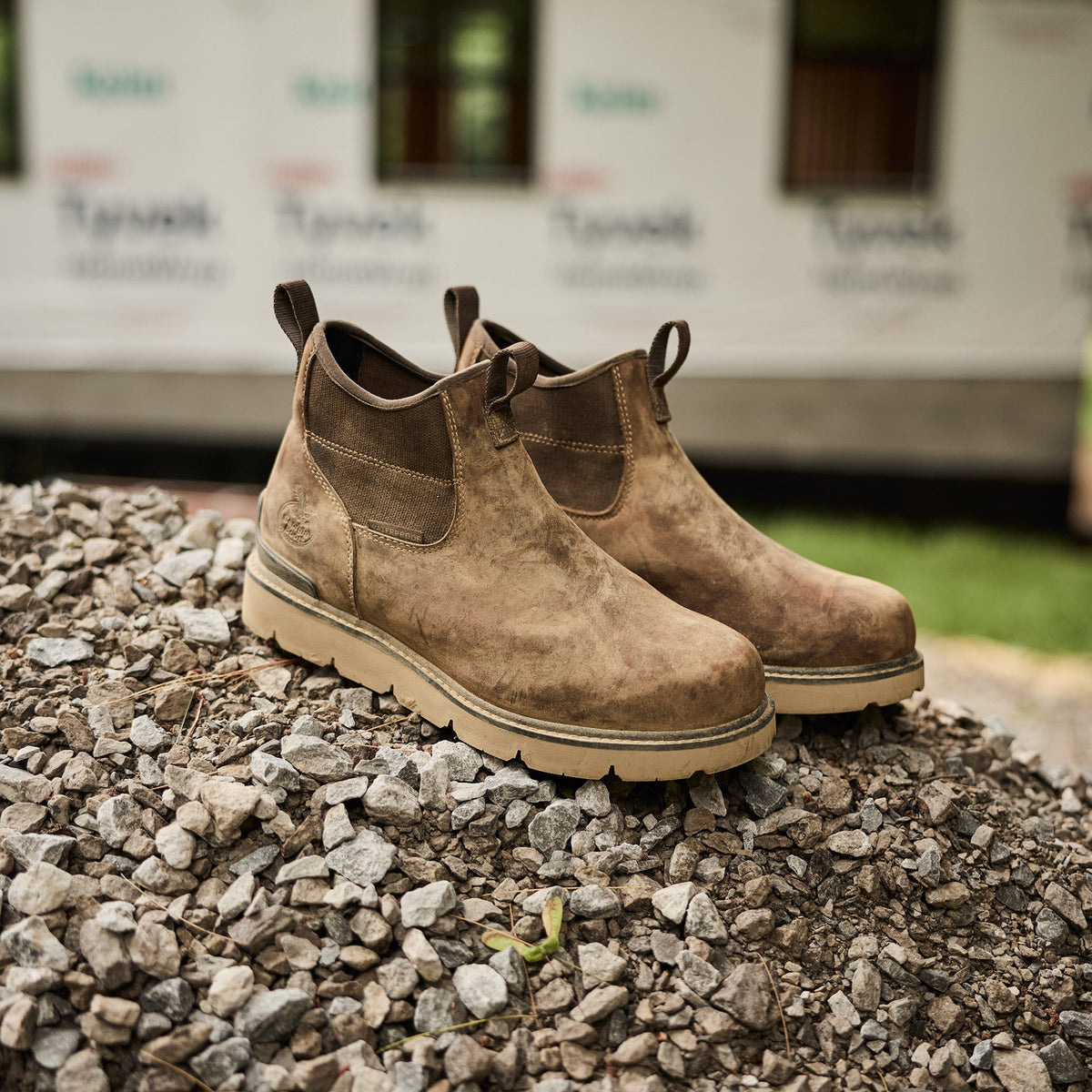 Men Georgia Boot Carbon Flex Wedge Chelsea Work Boot