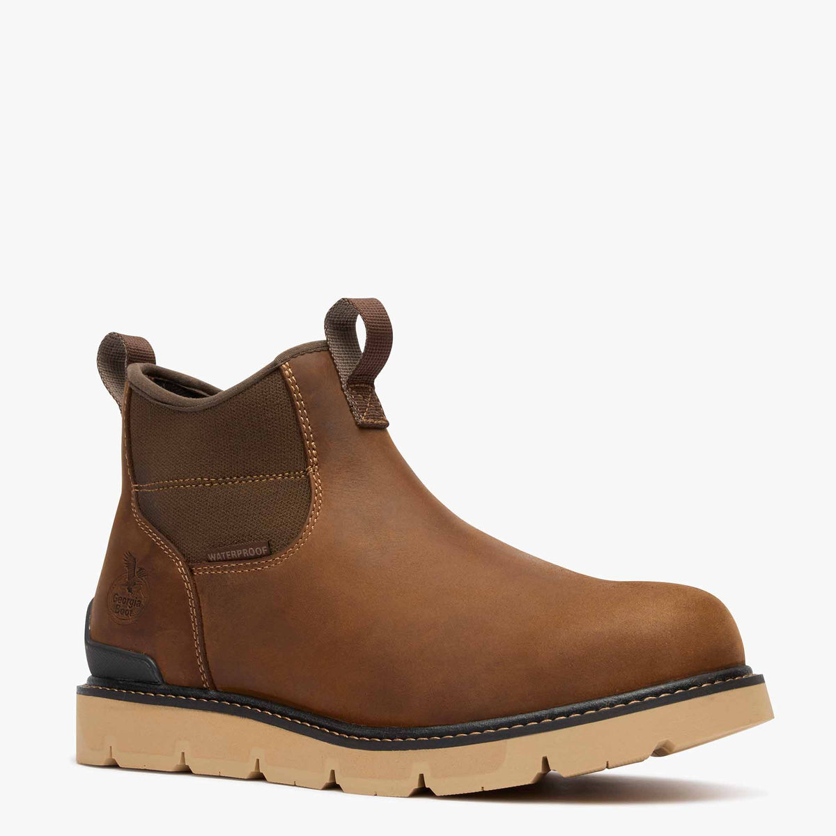 Men Georgia Boot Carbon Flex Wedge Chelsea Work Boot