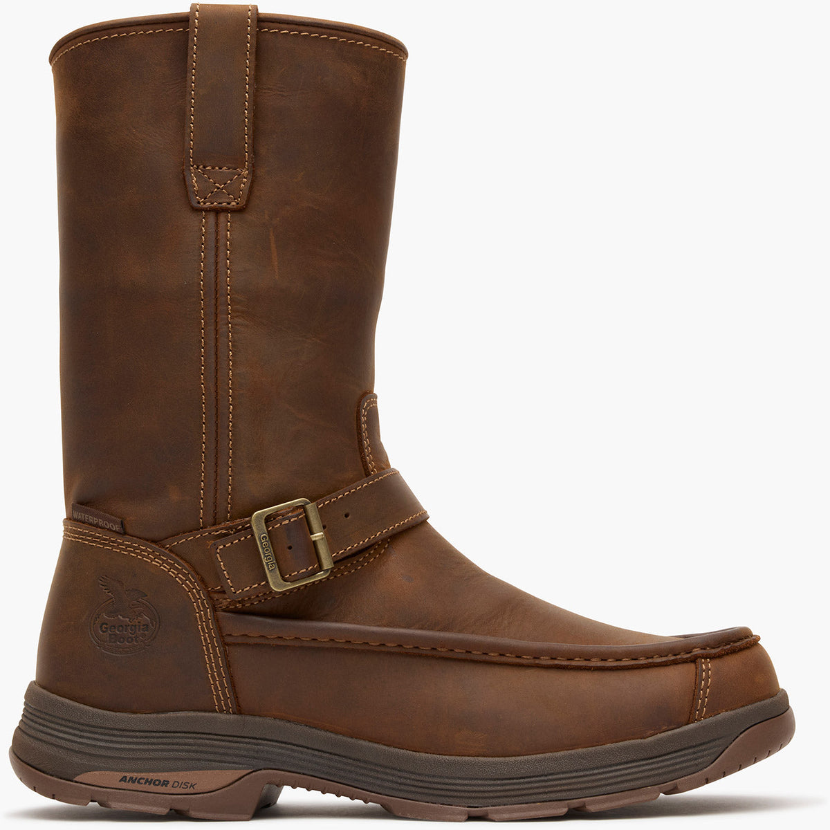 Men Georgia Boot Athens SuperLyte Waterproof Wellington Pull-On Boot