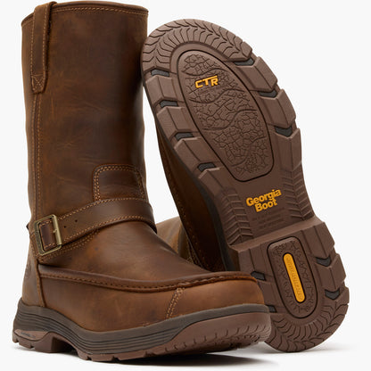 Men Georgia Boot Athens SuperLyte Waterproof Wellington Pull-On Boot