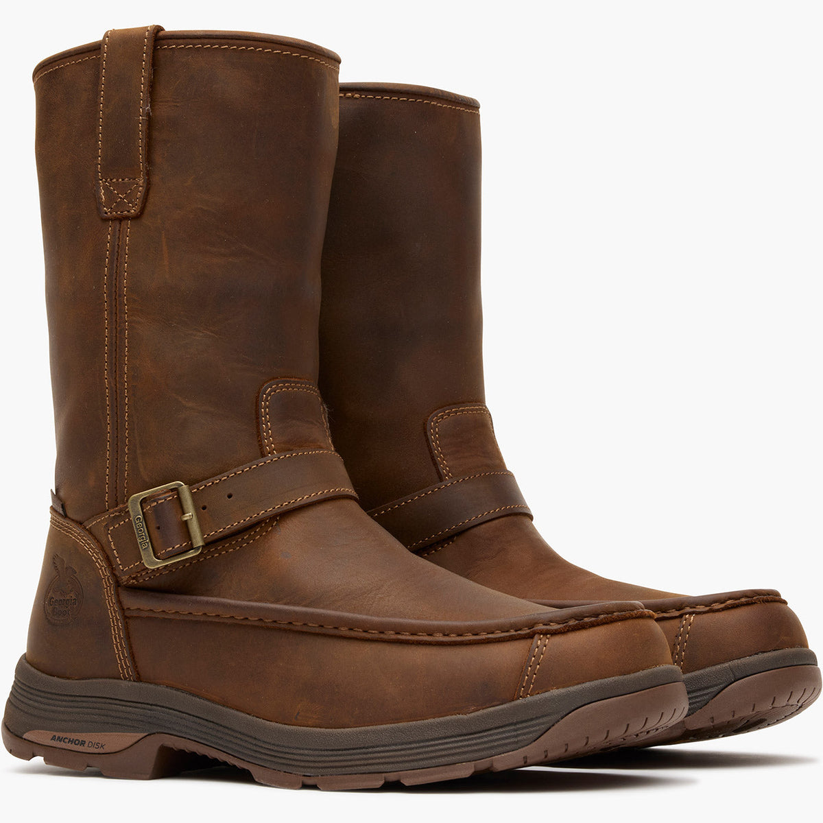 Men Georgia Boot Athens SuperLyte Waterproof Wellington Pull-On Boot