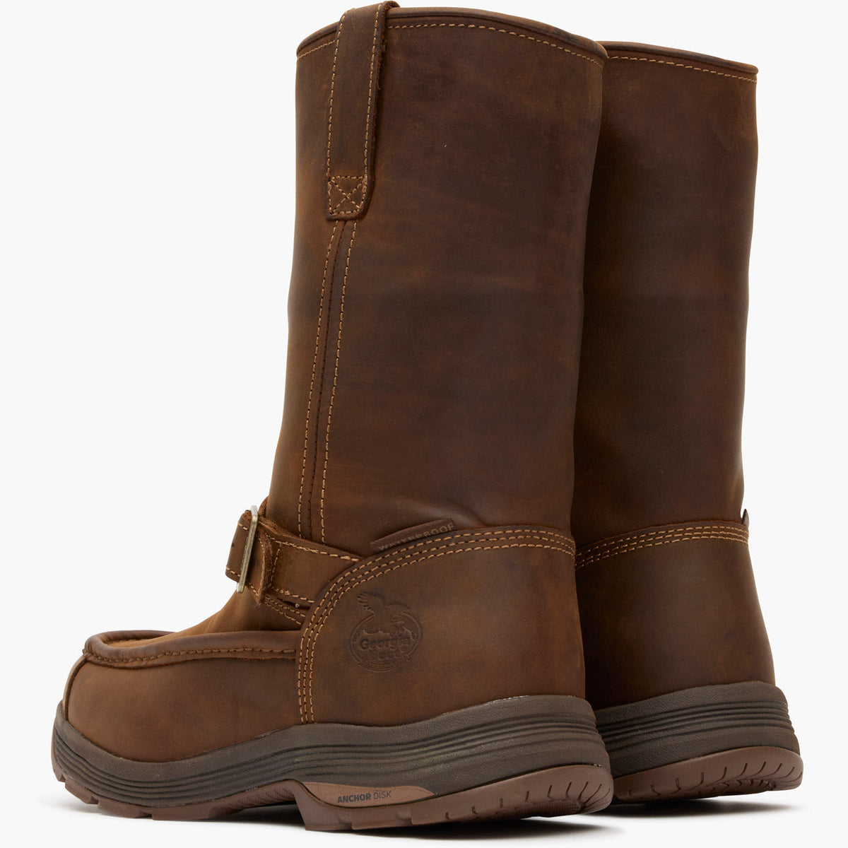 Men Georgia Boot Athens SuperLyte Waterproof Wellington Pull-On Boot
