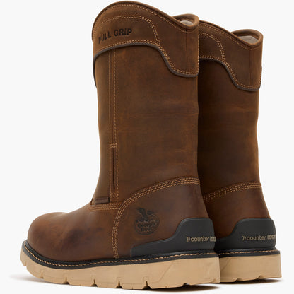 Men Georgia Boot Carbon Flex Wedge 11" Pull On Waterproof Work Boot