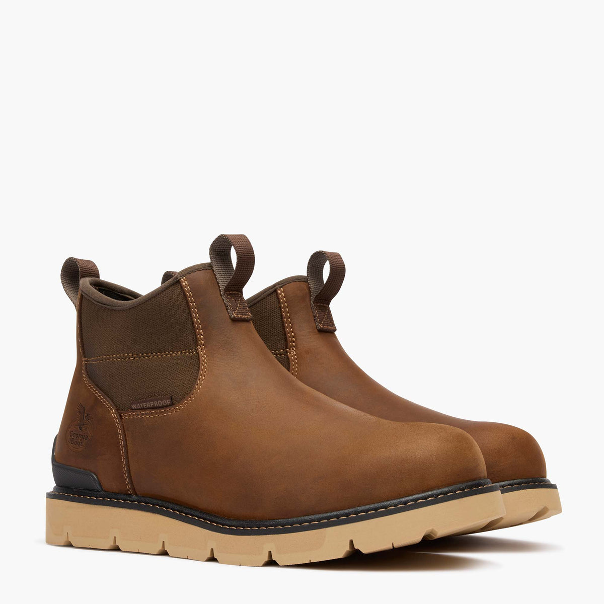 Men Georgia Boot Carbon Flex Wedge Chelsea Carbon Toe Work Boot