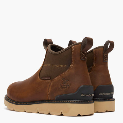 Men Georgia Boot Carbon Flex Wedge Chelsea Carbon Toe Work Boot