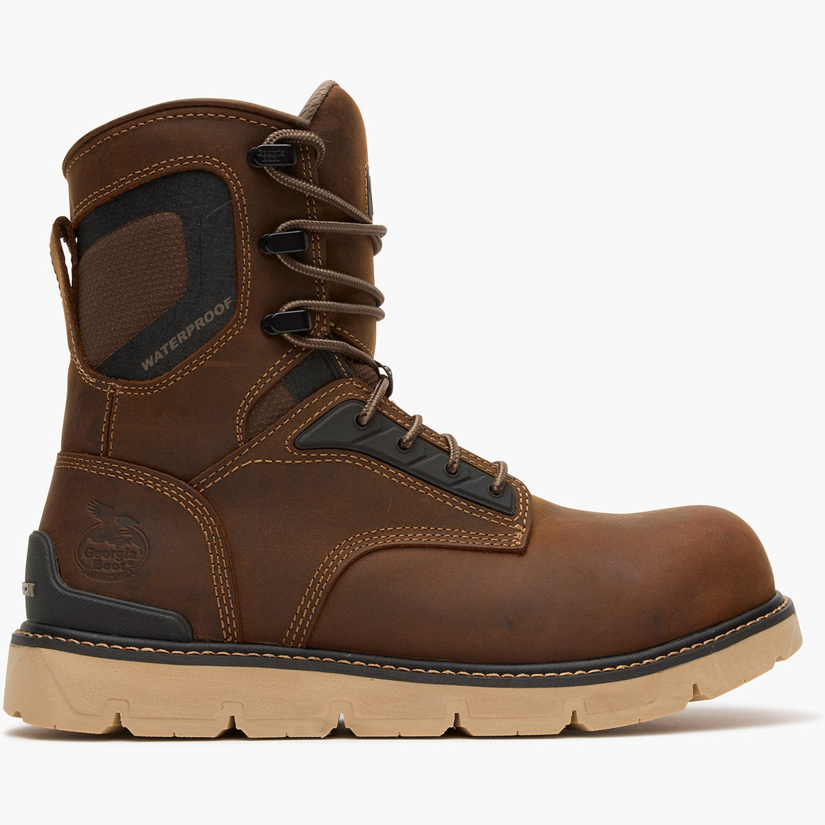 Men Georgia Boot Carbon Flex Wedge 8" Waterproof Work Boot