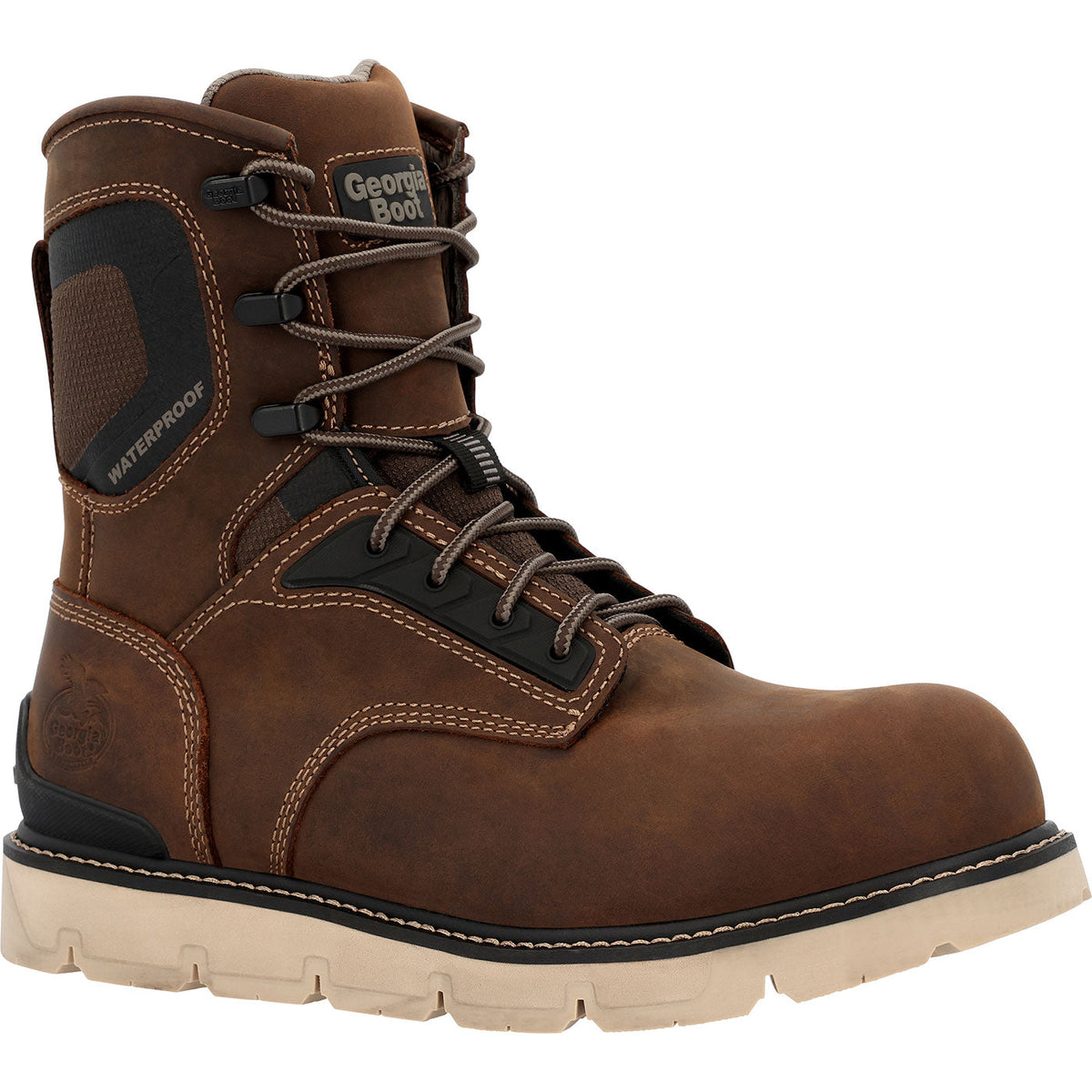 Men Georgia Boot Carbon Flex Wedge 8" Waterproof Work Boot