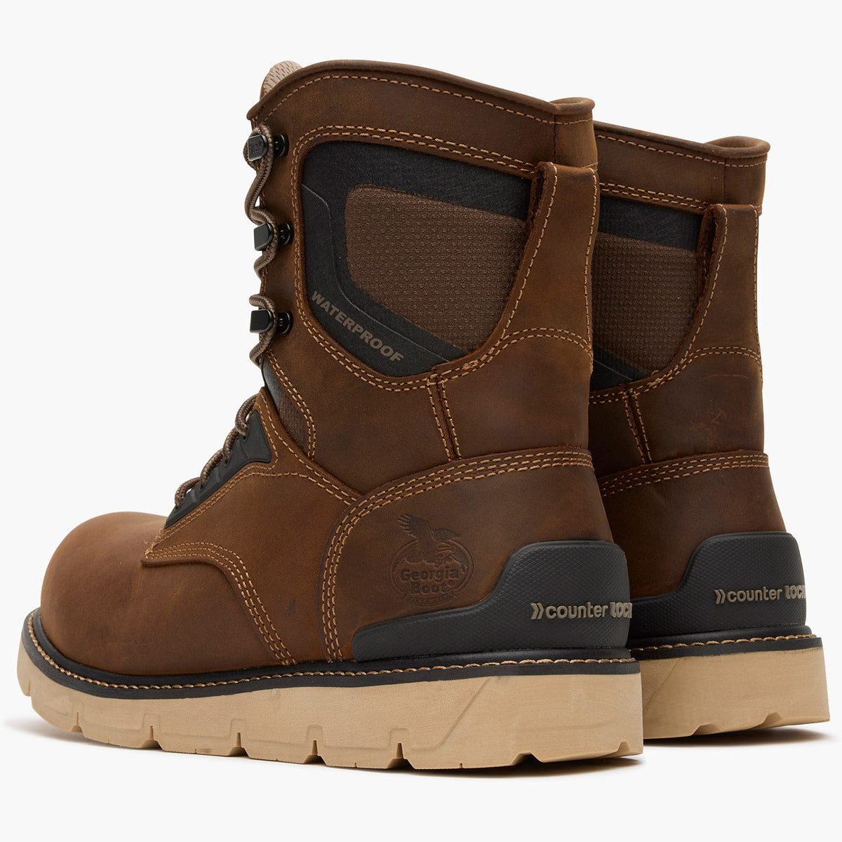Men Georgia Boot Carbon Flex Wedge 8" Waterproof Work Boot