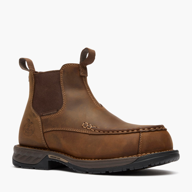 Men Georgia Boot Athens 360 Moc-Toe Chelsea Waterproof Nano Composite Toe
