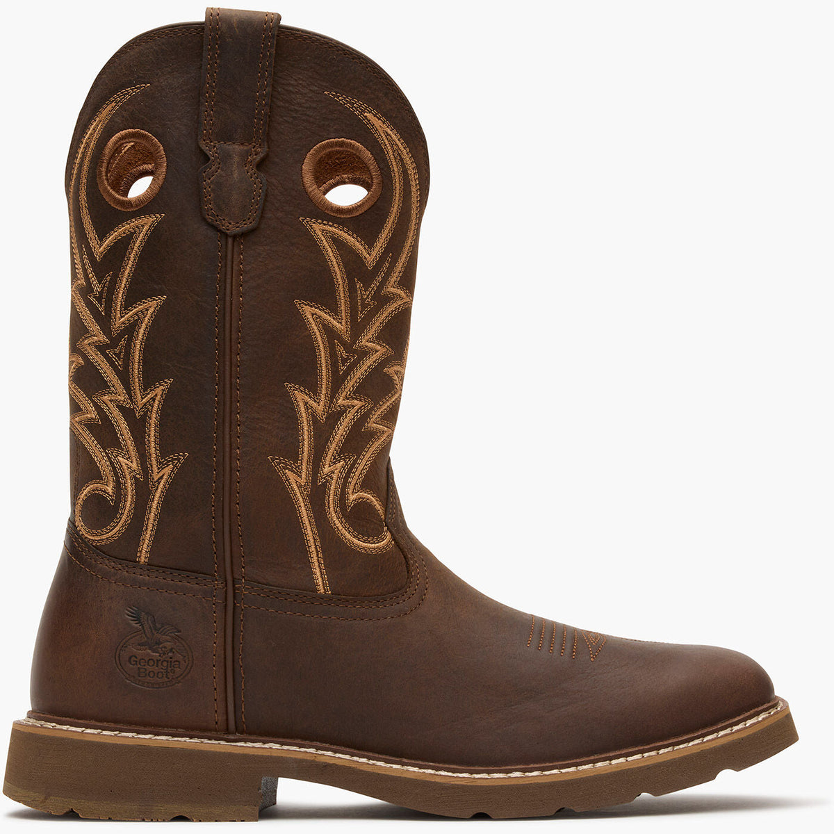 Men Georgia Boot Core 37 11" Steel Toe Western Pull-On Work Boot