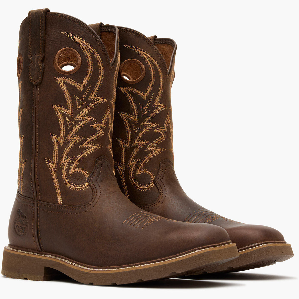 Men Georgia Boot Core 37 11" Steel Toe Western Pull-On Work Boot