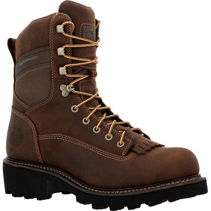 Men Georgia Boot Core 37 9" Scalloped Heel Waterproof Composite Toe Logger