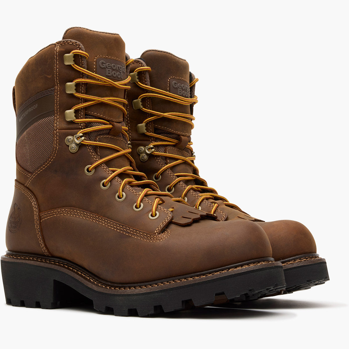 Men Georgia Boot Core 37 9" Scalloped Heel Waterproof Composite Toe Logger