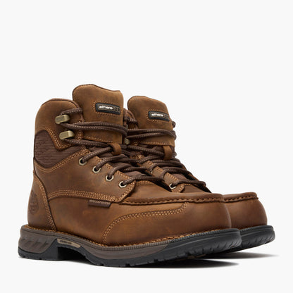 Men Georgia Boot Athens 360 6" Side-Zip Waterproof Nano Composite Toe Moc-
