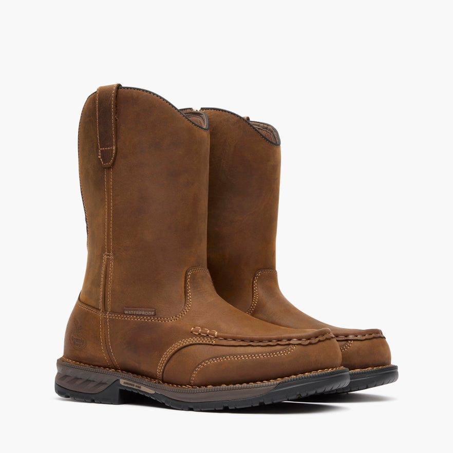 Men Georgia Boot Athens 360 11" Pull-On Waterproof Moc-Toe Nano Composite
