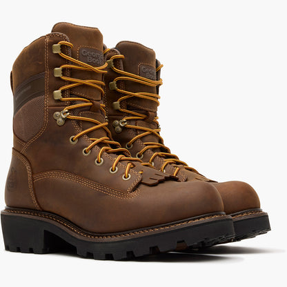 Men Georgia Boot Core 37 9" Scalloped Heel Waterproof Work Boot