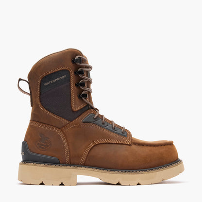 Men Georgia Boot Men's Carbon Flex 8" Moc-Toe Work Boot with Carbon Toe