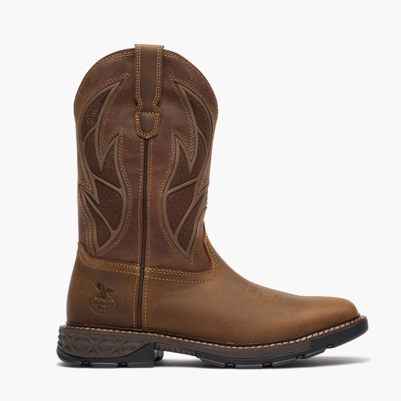 Men Georgia Boot Carbo-Tec FLX 11" Pull-On Work Boot