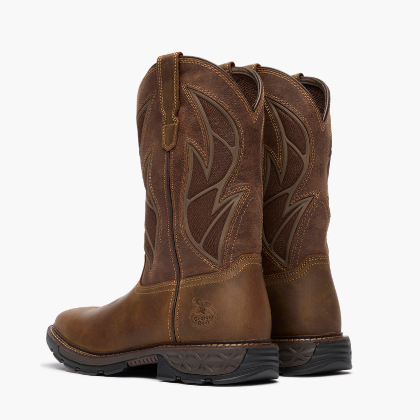 Men Georgia Boot Carbo-Tec FLX 11" Pull-On Work Boot