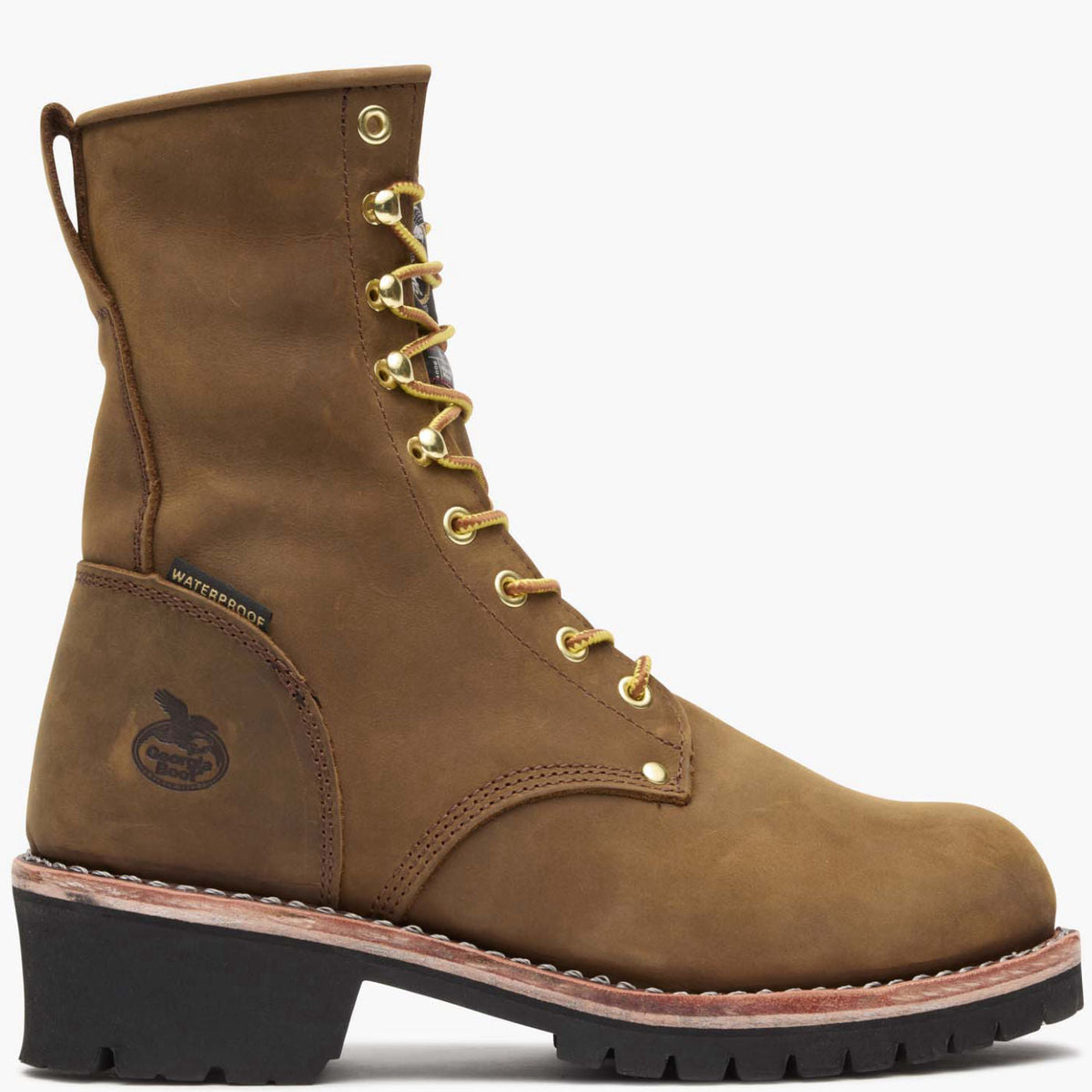 Men Georgia Boot Steel Toe Waterproof 400G Insulated Logger Work Boot