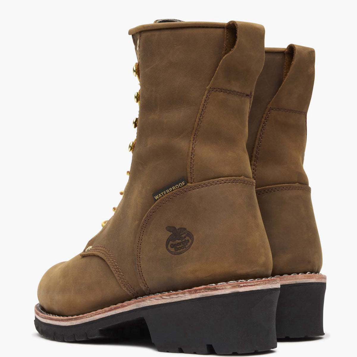 Men Georgia Boot Steel Toe Waterproof 400G Insulated Logger Work Boot