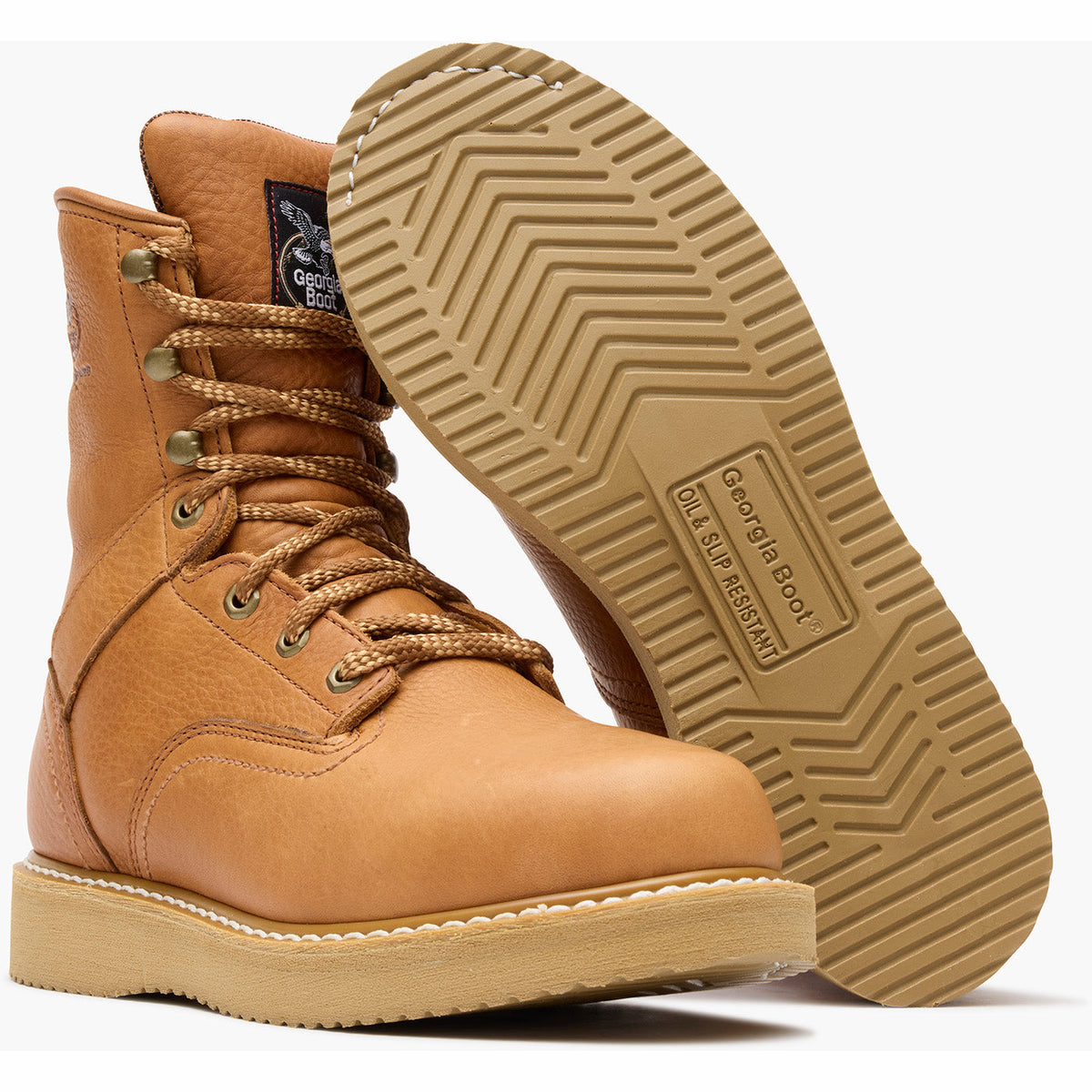Men Georgia Boot Wedge Steel Toe Work Boot