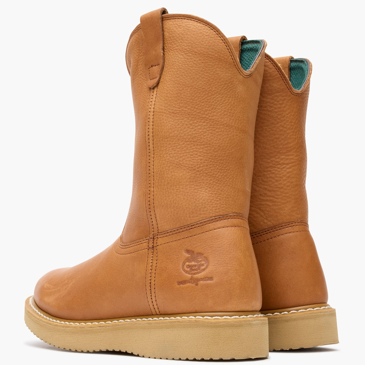 Men Georgia Boot Wedge Steel Toe Pull On Work Boot