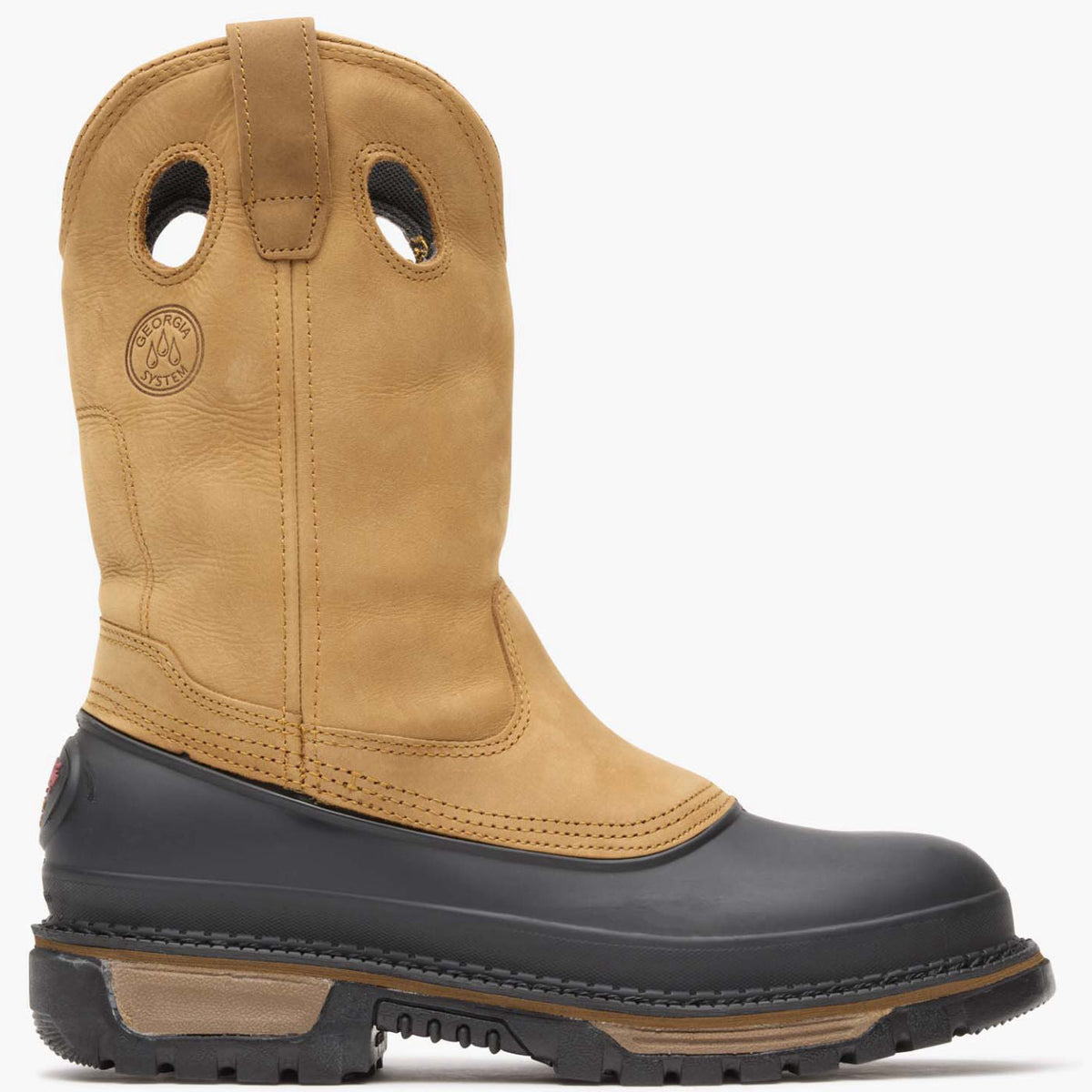 Men Georgia Boot Muddog Steel Toe Waterproof Wellington