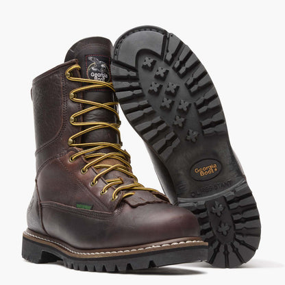 Men Georgia Boot Steel Toe Waterproof Lace-To-Toe Work Boot