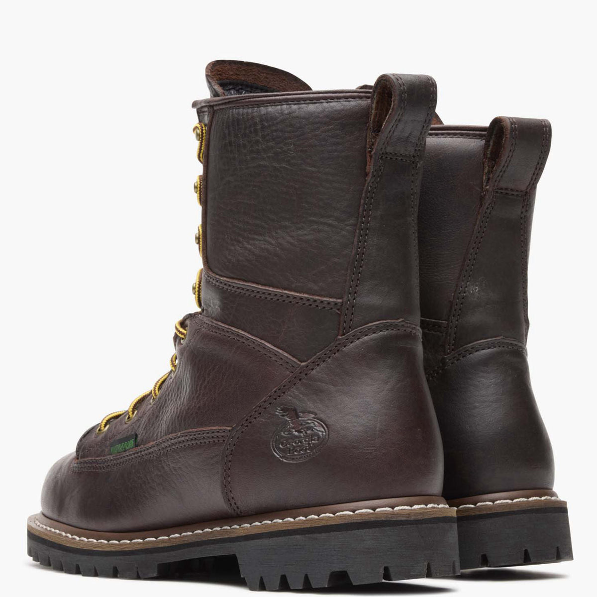Men Georgia Boot Steel Toe Waterproof Lace-To-Toe Work Boot