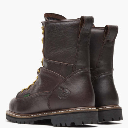 Men Georgia Boot Steel Toe Waterproof Lace-To-Toe Work Boot