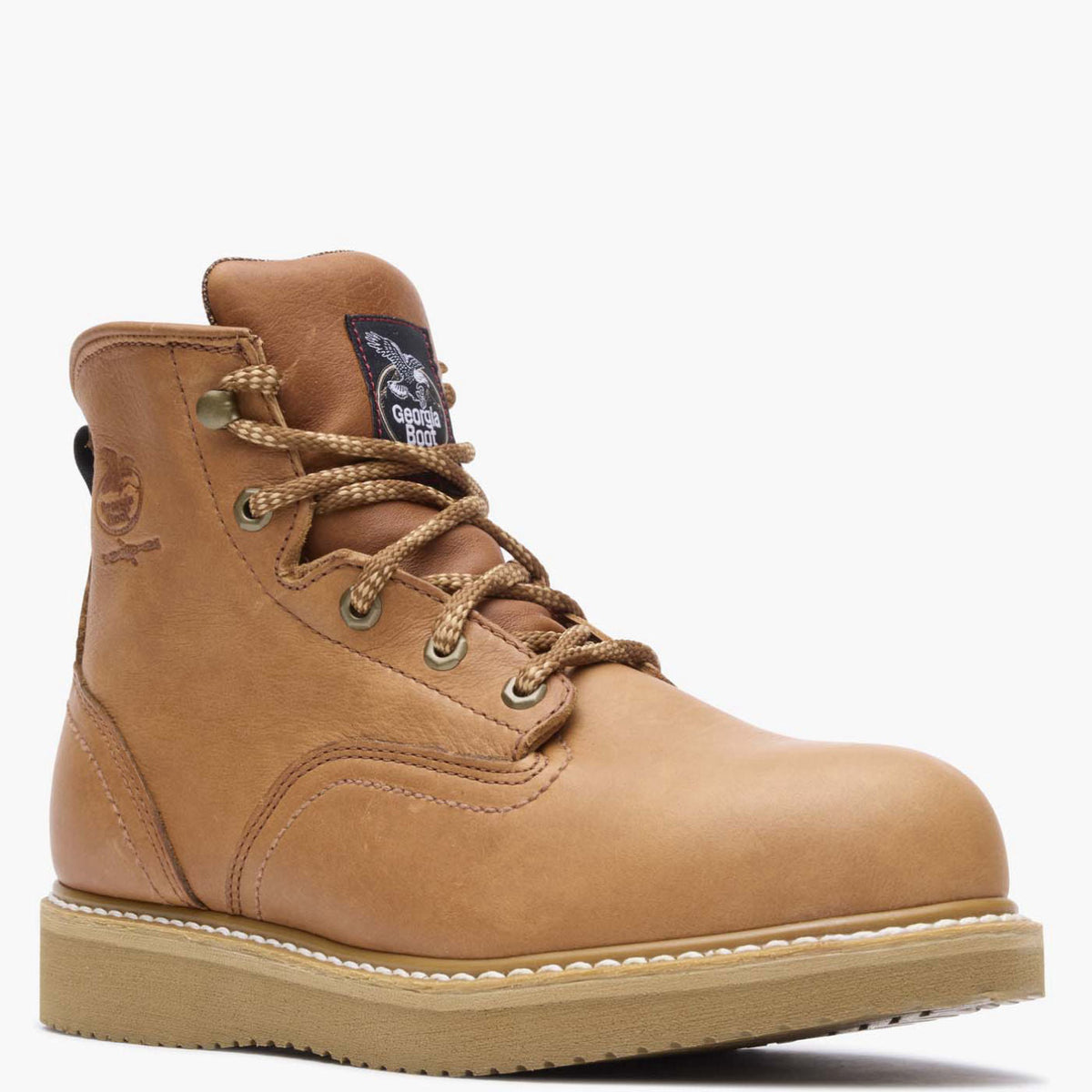Men Georgia Boot Wedge Steel Toe Work Boot