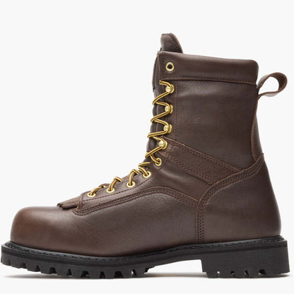 Men Georgia Boot Lace-to-Toe Steel Toe Waterproof Work Boot