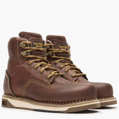 Men Georgia Boot AMP LT Wedge Steel Toe Waterproof Work Boot